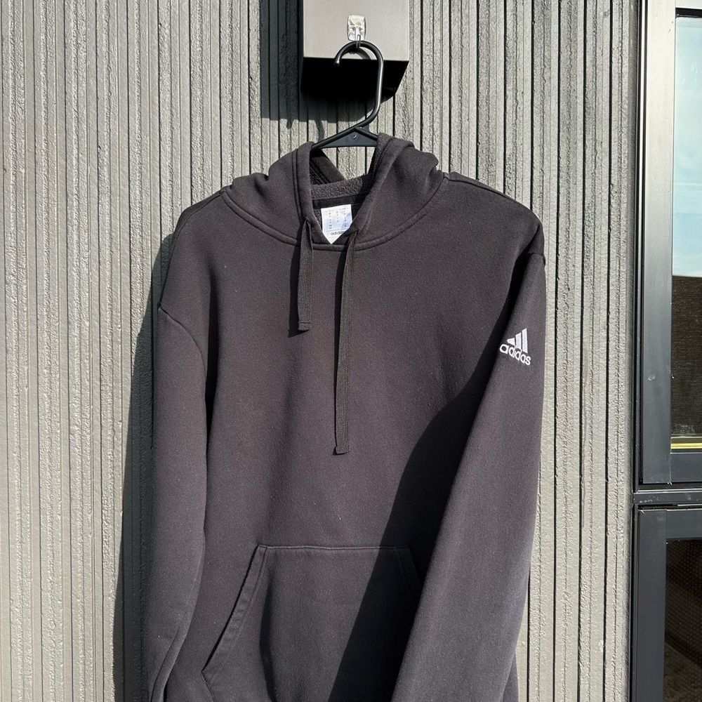 Adidas Black Pullover Hoodie Sweatshirt